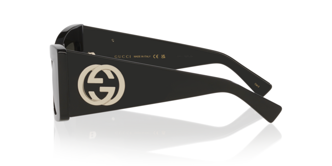 Anteojos De Sol Gucci GC002386 Gg1842S Black Grey Gris/Negro