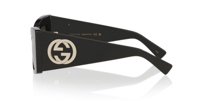 Anteojos De Sol Gucci GC002386 Gg1842S Black Grey Gris/Negro