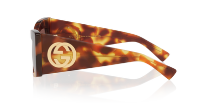 Anteojos De Sol Gucci GC002386 Gg1842S Tortoise Blonde Purple Violeta/Café